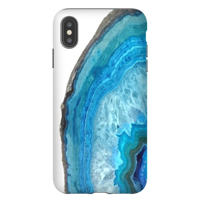 iPhone Xs Max StrongFit Druze Blue Agate by Alemi