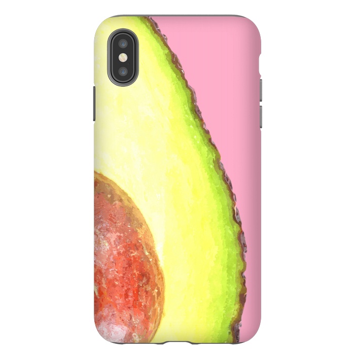 iPhone Xs Max StrongFit Avocado Tropical Fruit by Alemi