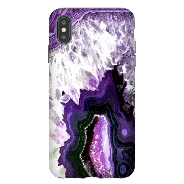 iPhone Xs Max StrongFit Purple Ultra Violet Agate by Alemi