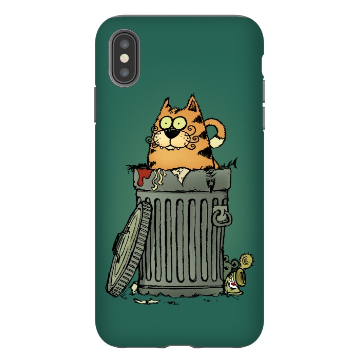 iPhone Xs Max StrongFit Stray Cat by Mangulica