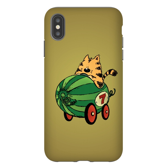iPhone Xs Max StrongFit Albert and his Watermelon Ride by Mangulica
