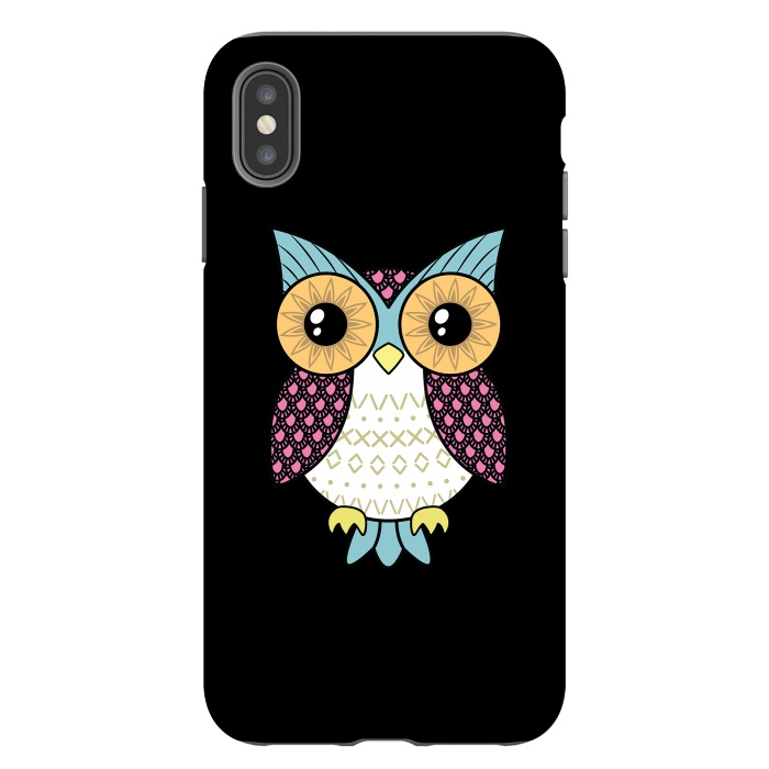iPhone Xs Max StrongFit Fancy owl by Laura Nagel