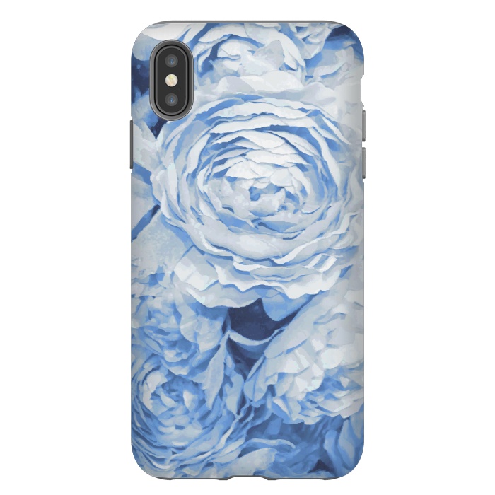 iPhone Xs Max StrongFit Blue roses by Julia Grifol