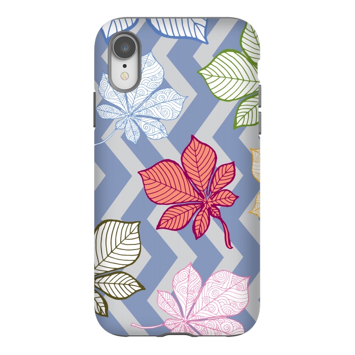 iPhone Xr StrongFit Autumn Leaves Pattern IV by Bledi
