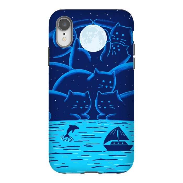 iPhone Xr StrongFit Cats Landscape by Coffee Man