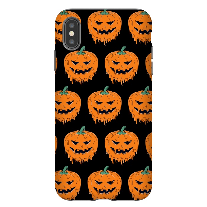 iPhone Xs Max StrongFit Melted Pumpkin Pattern by Coffee Man