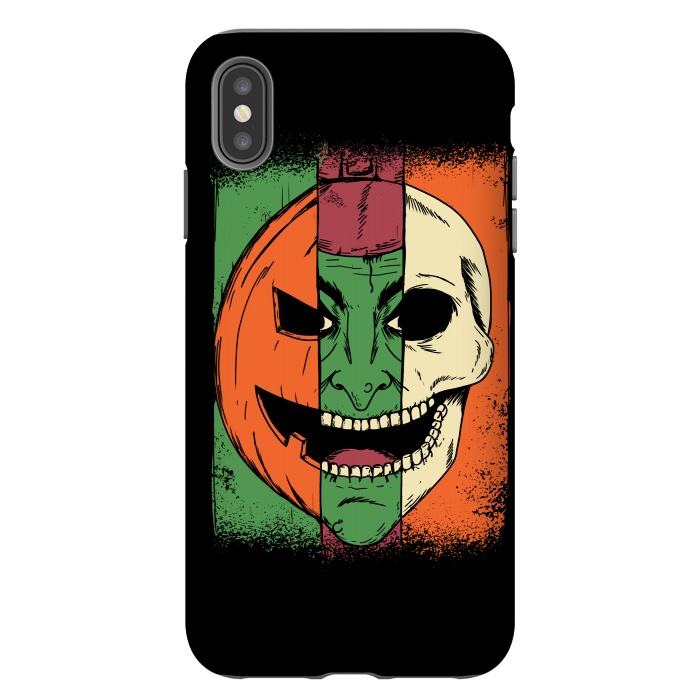iPhone Xs Max StrongFit Monsters Faces by Coffee Man