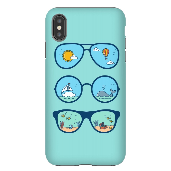 iPhone Xs Max StrongFit Sunglasses Landscape by Coffee Man