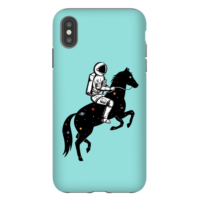 iPhone Xs Max StrongFit Astronaut and Horse 2 by Coffee Man