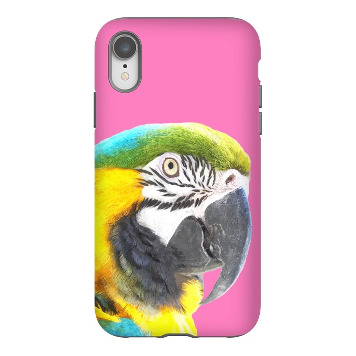iPhone Xr StrongFit Macaw Portrait by Alemi