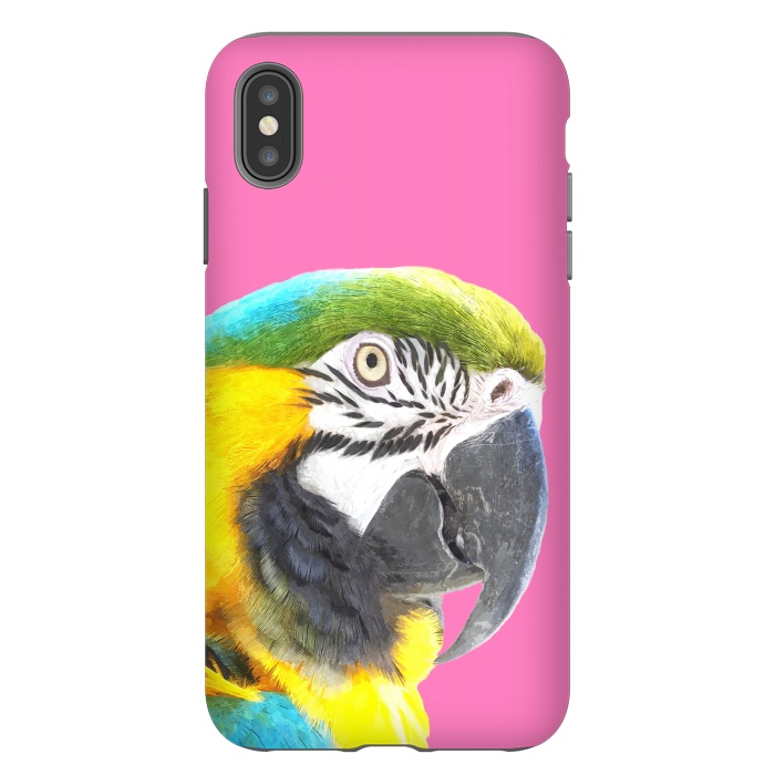 iPhone Xs Max StrongFit Macaw Portrait by Alemi