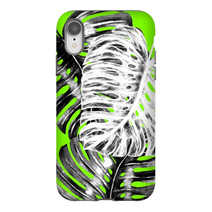 iPhone Xr StrongFit Monstera Leaf by Alemi