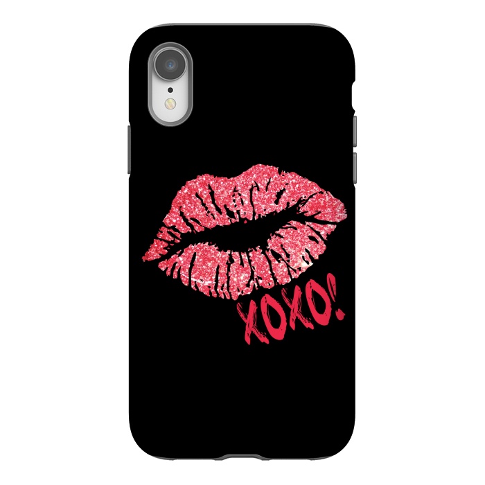 iPhone Xr StrongFit Lips XOXO by Alemi