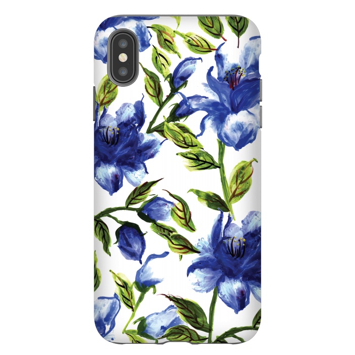 iPhone Xs Max StrongFit Floral Print V by Bledi