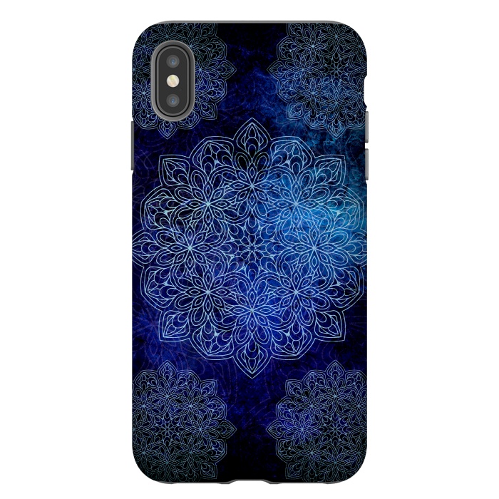 iPhone Xs Max StrongFit Blue Mandala  by Rossy Villarreal