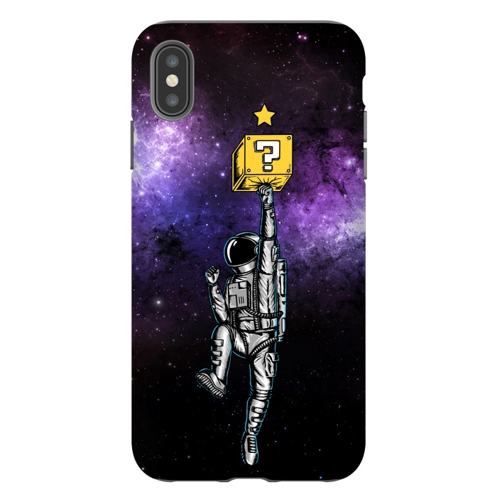 iPhone Xs Max StrongFit Astronaut and Star by Coffee Man
