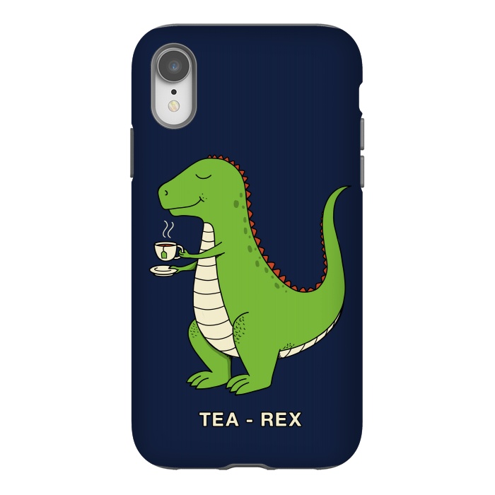 iPhone Xr StrongFit Tea Rex by Coffee Man