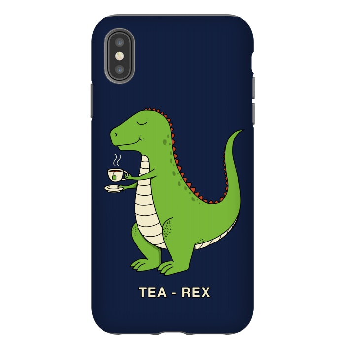 iPhone Xs Max StrongFit Tea Rex by Coffee Man