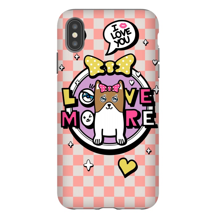 iPhone Xs Max StrongFit CUTIE DOG by Michael Cheung