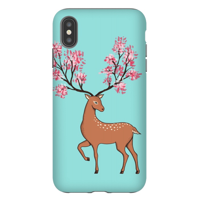 iPhone Xs Max StrongFit Natural Deer by Coffee Man