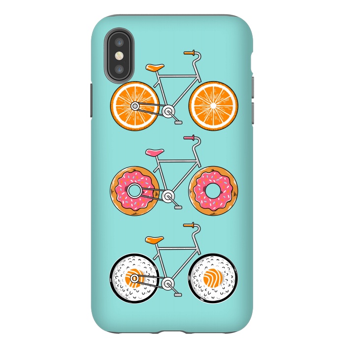 iPhone Xs Max StrongFit Food Bicycle by Coffee Man