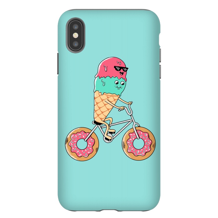 iPhone Xs Max StrongFit Donut Bicycle by Coffee Man