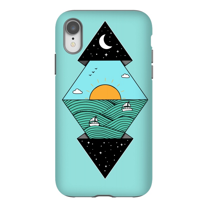 iPhone Xr StrongFit Geometric Landscape 2 by Coffee Man
