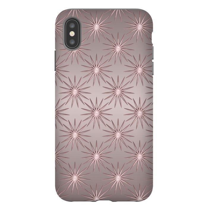 iPhone Xs Max StrongFit Shimmering Rose Gold Sun  by Andrea Haase