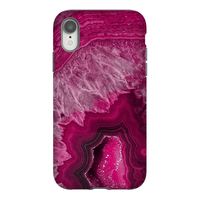 iPhone Xr StrongFit Pink Agate by  Utart