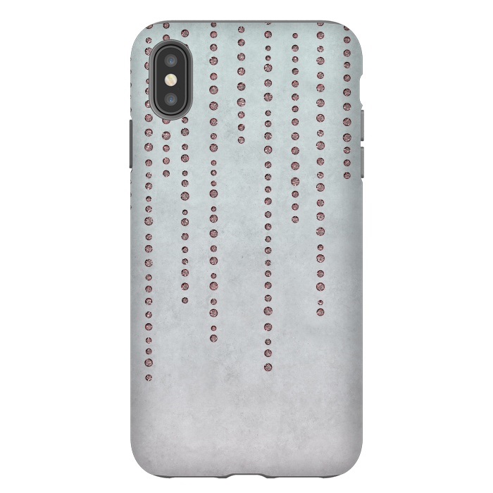 iPhone Xs Max StrongFit Soft Pink Rhinestone Embellishment by Andrea Haase