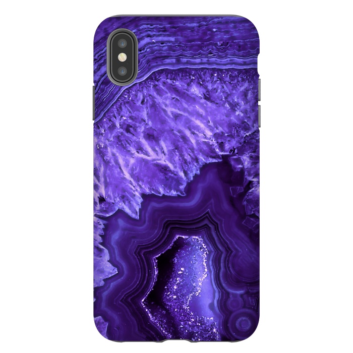 iPhone Xs Max StrongFit Ultra Violet Pantone Agate Geode by  Utart