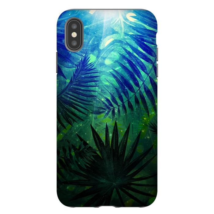 iPhone Xs Max StrongFit Aloha Blue Jungle Night by  Utart