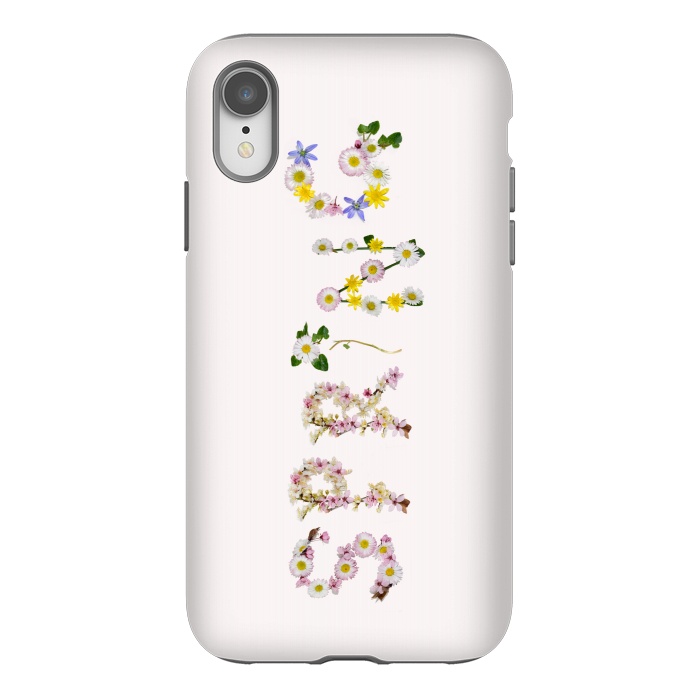 iPhone Xr StrongFit Spring - Flower Typography  by  Utart