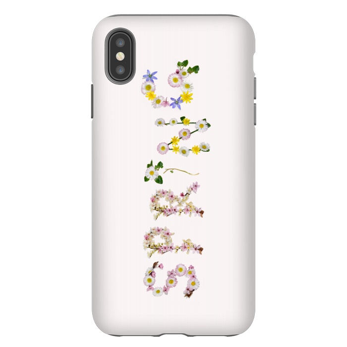 iPhone Xs Max StrongFit Spring - Flower Typography  by  Utart