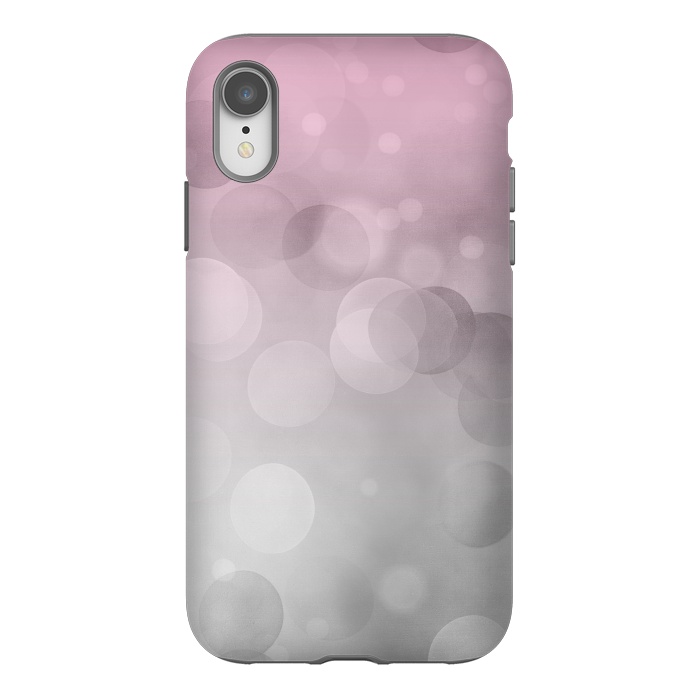 iPhone Xr StrongFit Floating Lense Flares In Grey And Pink by Andrea Haase