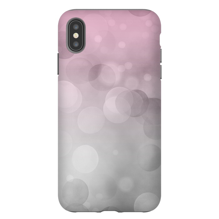 iPhone Xs Max StrongFit Floating Lense Flares In Grey And Pink by Andrea Haase