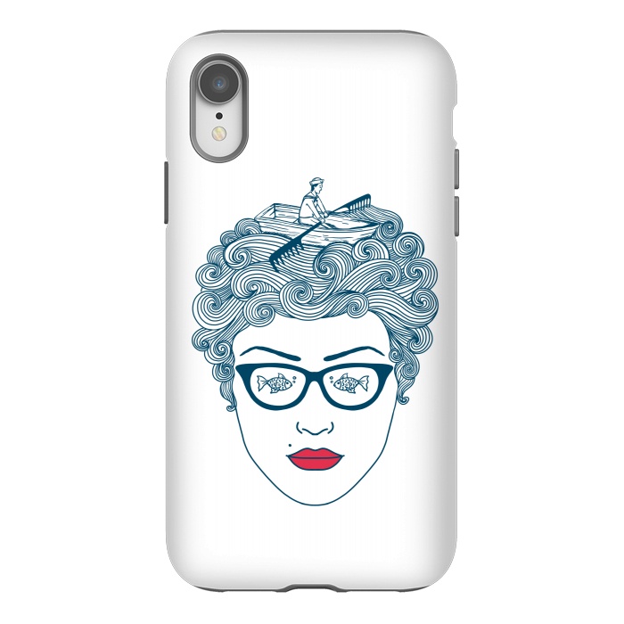 iPhone Xr StrongFit Lady Ocean by Coffee Man