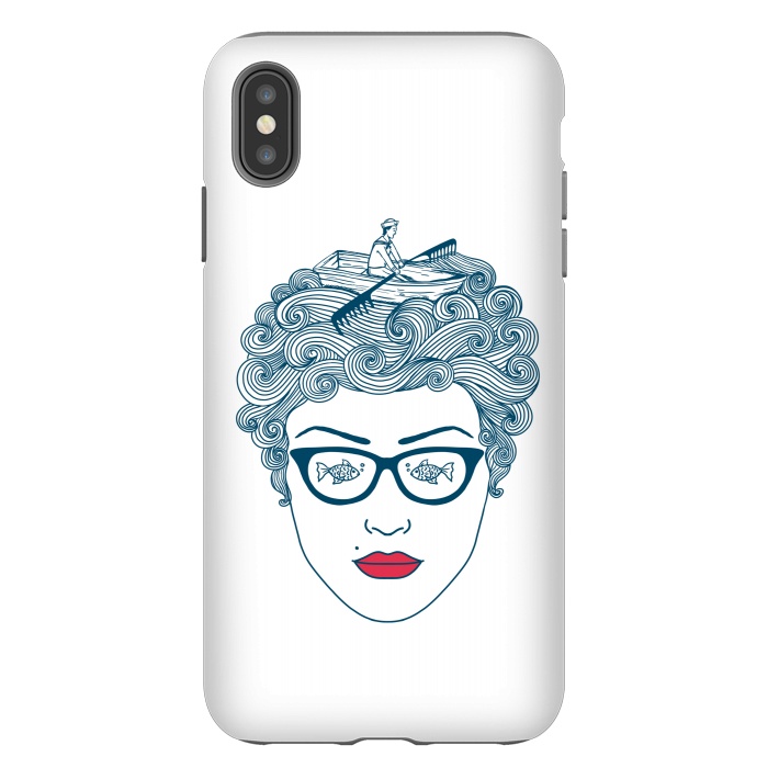 iPhone Xs Max StrongFit Lady Ocean by Coffee Man