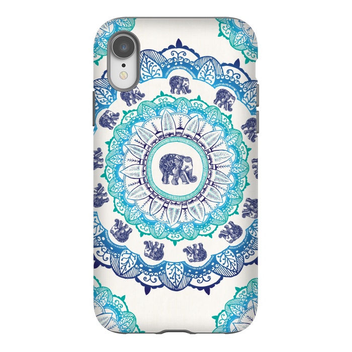 iPhone Xr StrongFit Lucky Elephant  by Rose Halsey
