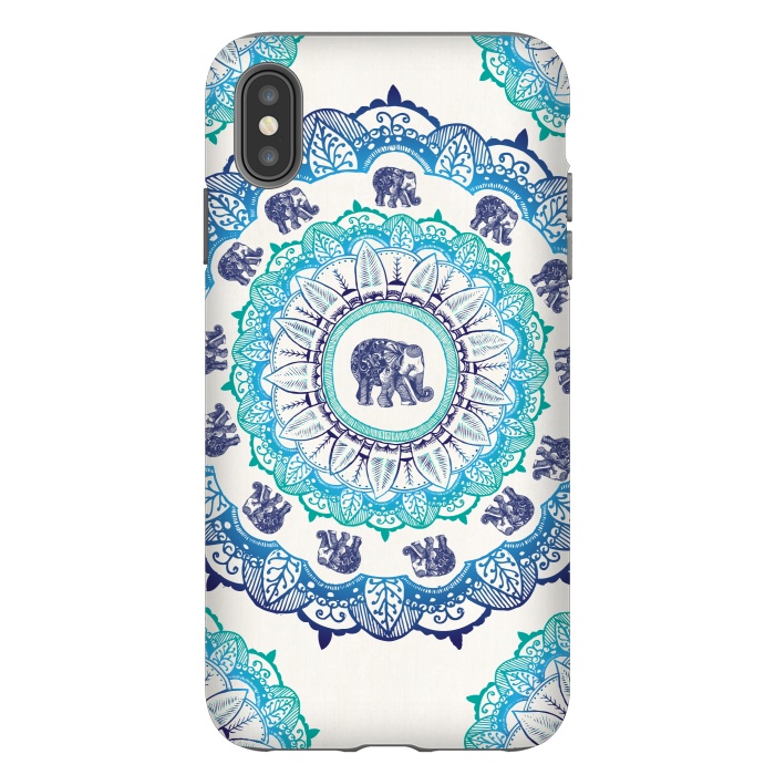 iPhone Xs Max StrongFit Lucky Elephant  by Rose Halsey
