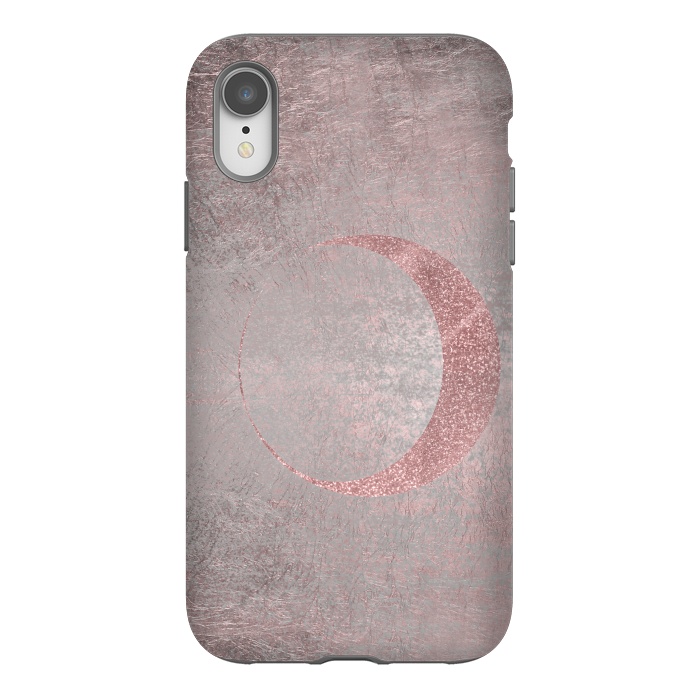 iPhone Xr StrongFit Rose Gold Half Moon 2 by Andrea Haase