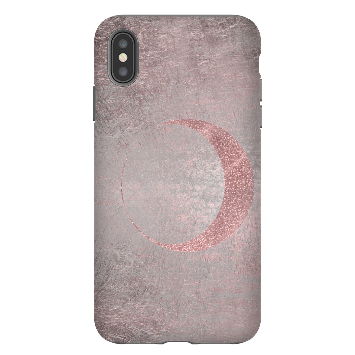 iPhone Xs Max StrongFit Rose Gold Half Moon 2 by Andrea Haase