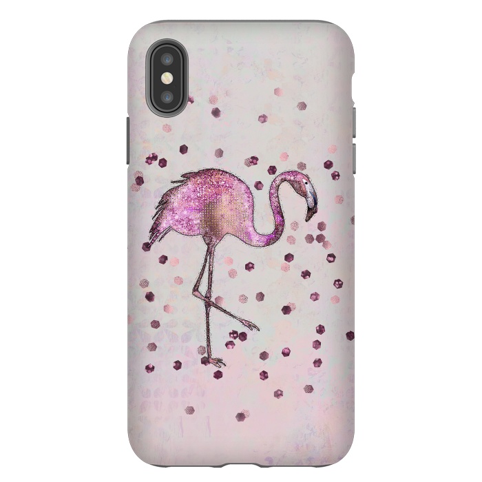 iPhone Xs Max StrongFit Glamorous Flamingo by Andrea Haase
