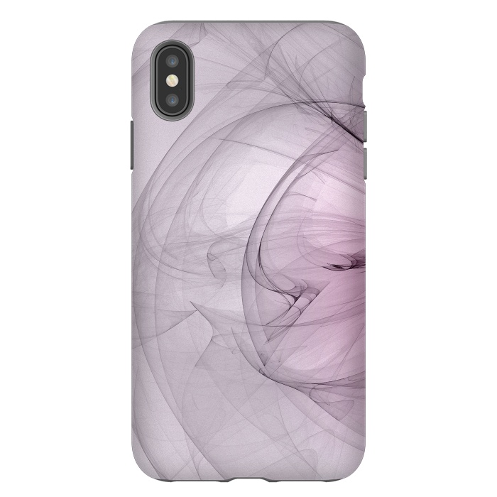 iPhone Xs Max StrongFit Purple Fractal Dreams by Andrea Haase
