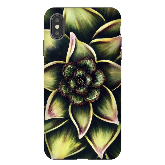iPhone Xs Max StrongFit Succulent by Denise Cassidy Wood