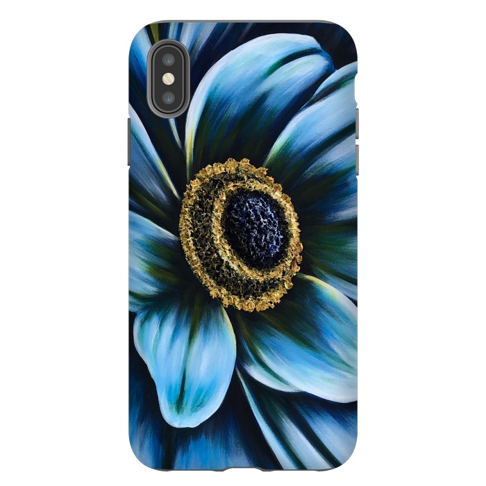 iPhone Xs Max StrongFit Blue Cosmos by Denise Cassidy Wood