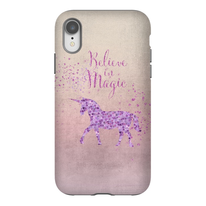 iPhone Xr StrongFit Unicorn Believe In Magic by Andrea Haase