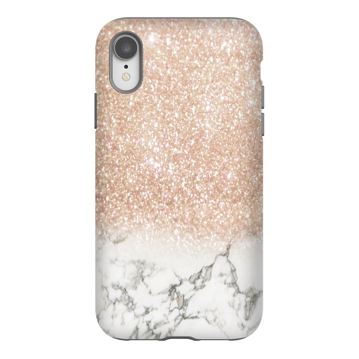 iPhone Xr StrongFit Marble & Stardust Ombre by ''CVogiatzi.