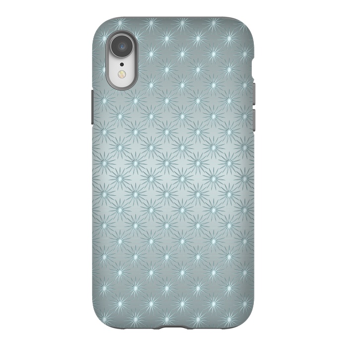 iPhone Xr StrongFit Turquoise Star Pattern by Andrea Haase