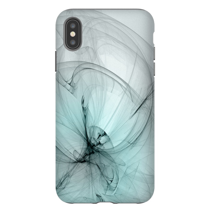 iPhone Xs Max StrongFit Magic Turquoise Fractal by Andrea Haase